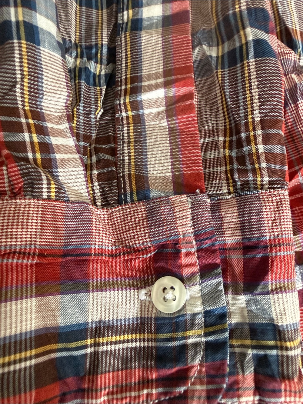 Frank & Eileen Barry Crinkle Cotton Shirt L - Picture 9 of 9